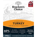 Brackens Choice Working Dog Trays - Turkey And Brown Rice & Veg 395g